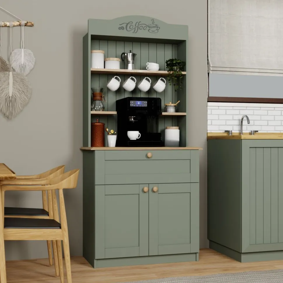 Aamiaiskaappi/kahvipiste Linento Furniture Lucas 7