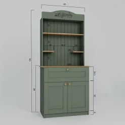 Aamiaiskaappi/kahvipiste Linento Furniture Lucas 7