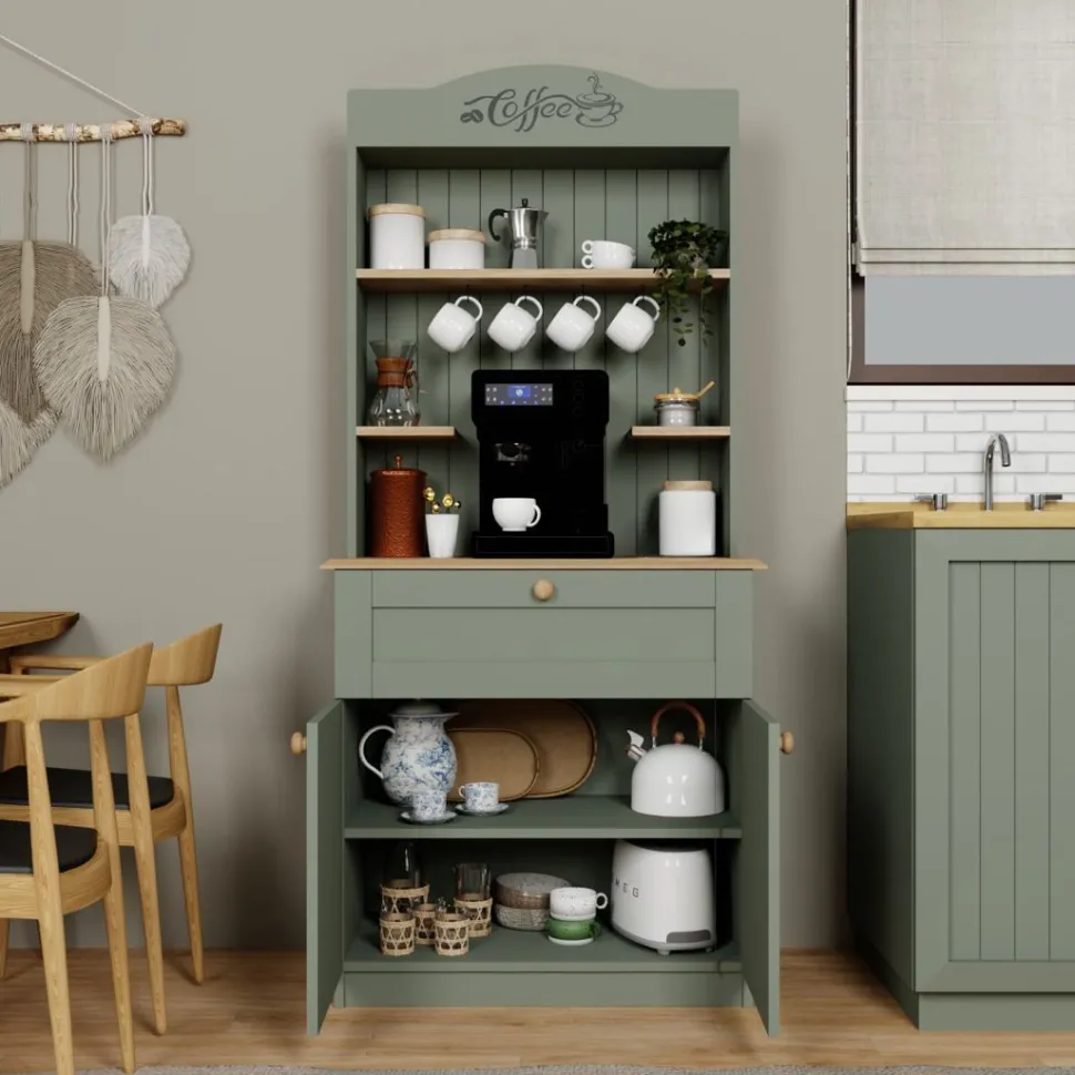 Aamiaiskaappi/kahvipiste Linento Furniture Lucas 7
