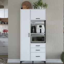 Aamiaiskaappi Linento Furniture JE112 - 2958 valkoinen