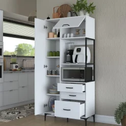 Aamiaiskaappi Linento Furniture JE112 - 2958 valkoinen