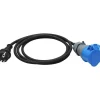 Adapterijohto Malmbergs, pistorasia CEE/pistotulppa, 1-vaihe, 16A, 2m