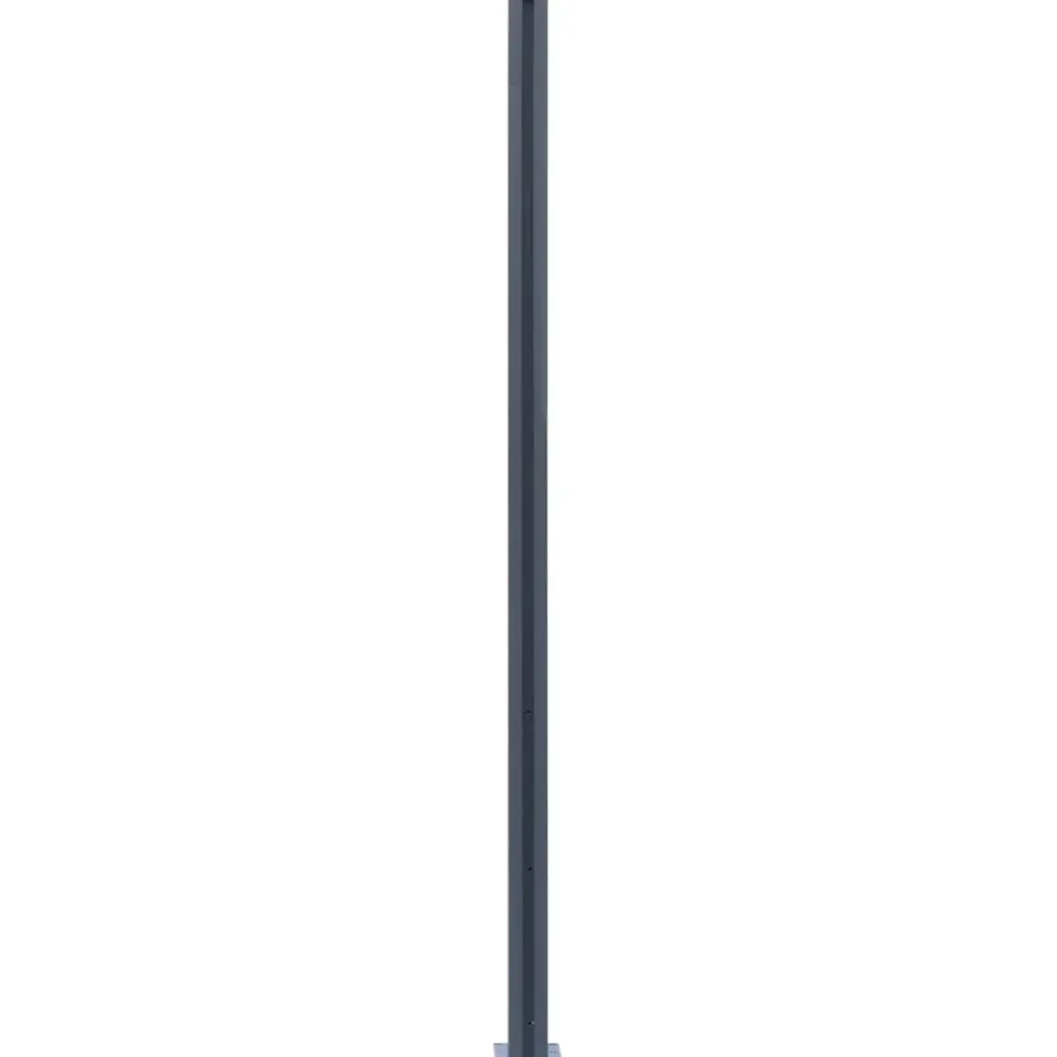 Aitatolpat 185cm, alumiini, tummanharmaa, eri pakkauskokoja