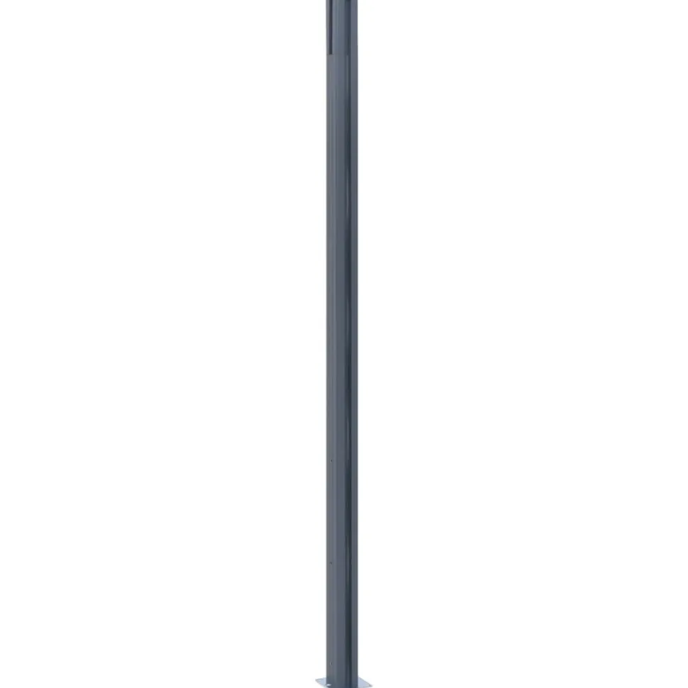 Aitatolpat 185cm, alumiini, tummanharmaa, eri pakkauskokoja