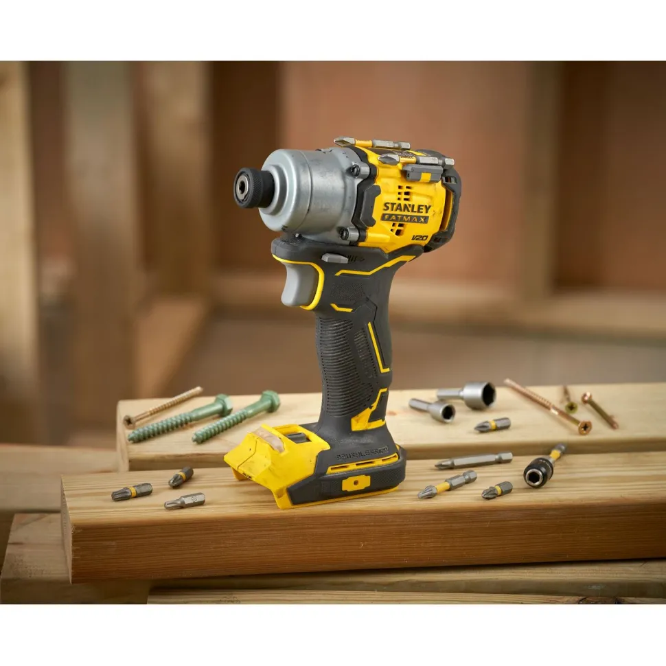 Akkuiskuruuvinväännin Stanley Fatmax V20 SFMCF830B-XJ 3SP 18V ilman akkua