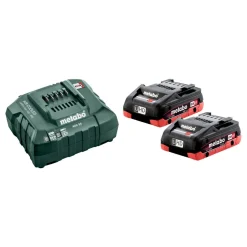 Akku ja laturi Metabo 18V 2xLiHD 4,0 Ah