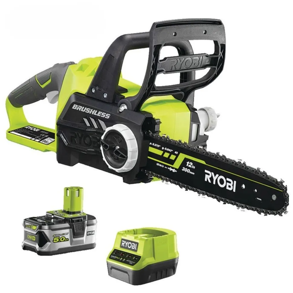 Akkuketjusaha Ryobi ONE+ RCS18X3050F 12" 18V 5,0 Ah akulla