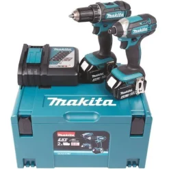 Akkukonesarja Makita LXT DDF482+DTD152 18V 2x4,0 Ah akuilla + Makpac