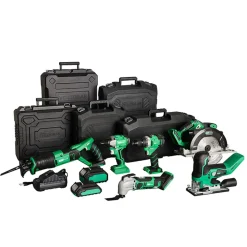 Akkukonesarja Voltgear Plus 20V 9 osaa 4,0+2,0 Ah akuilla