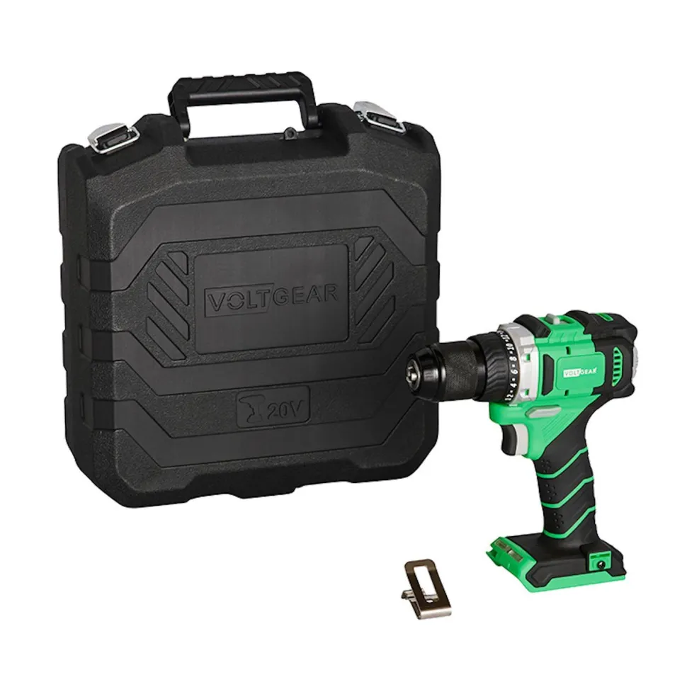 Akkukonesarja Voltgear Plus 20V 7 osaa 4,0+2,0 Ah akuilla
