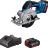 Akkukäsipyörösaha Bosch Professional GKS 18V-51 18V 2x4,0 Ah akuilla