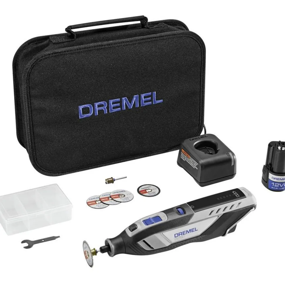 Akkumonitoimityökalu Dremel 8250-5 12V 2,0 Ah akulla