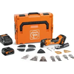 Akkumonitoimityökalu Fein Akku MultiMaster 500 Plus Top AmpShare 2x4,0 Ah akuilla