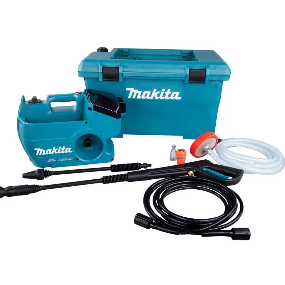 Akkupainepesuri Makita LXT DHW080ZK 80 bar 380 l/h 2x18V ilman akkuja