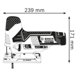 Akkupistosaha Bosch Professional GST 12V-70 Solo ilman akkua + L-Boxx