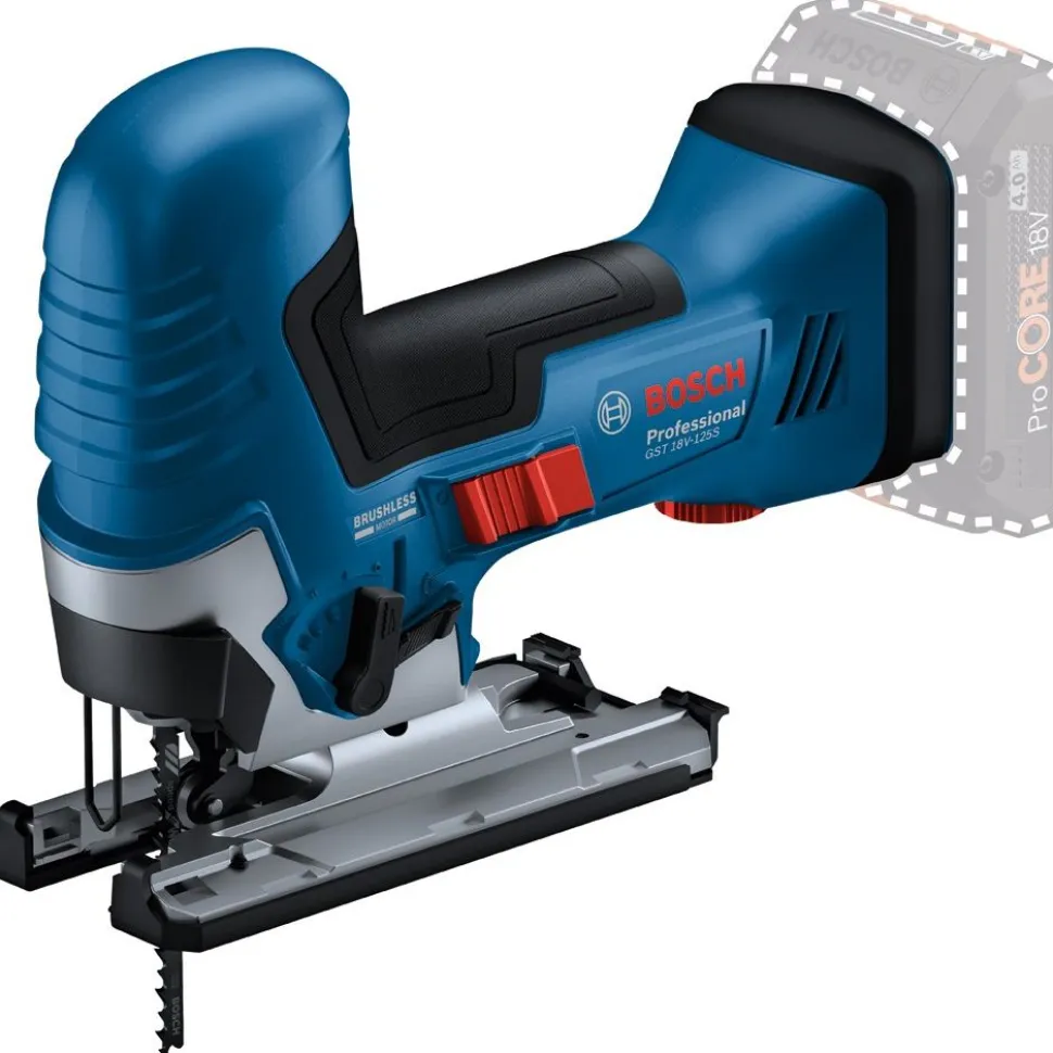 Akkupistosaha Bosch Professional GST 18V-125 S Solo 18V ilman akkua