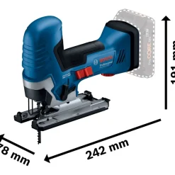 Akkupistosaha Bosch Professional GST 18V-125 S Solo 18V ilman akkua