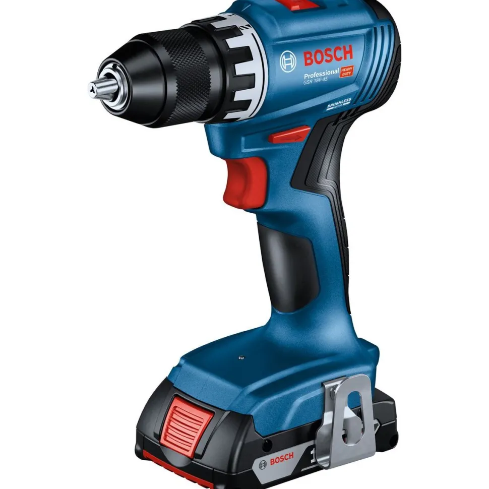 Akkuporakone Bosch Professional GRS 18V-45 18V 2x2,0 Ah akuilla + L-Boxx