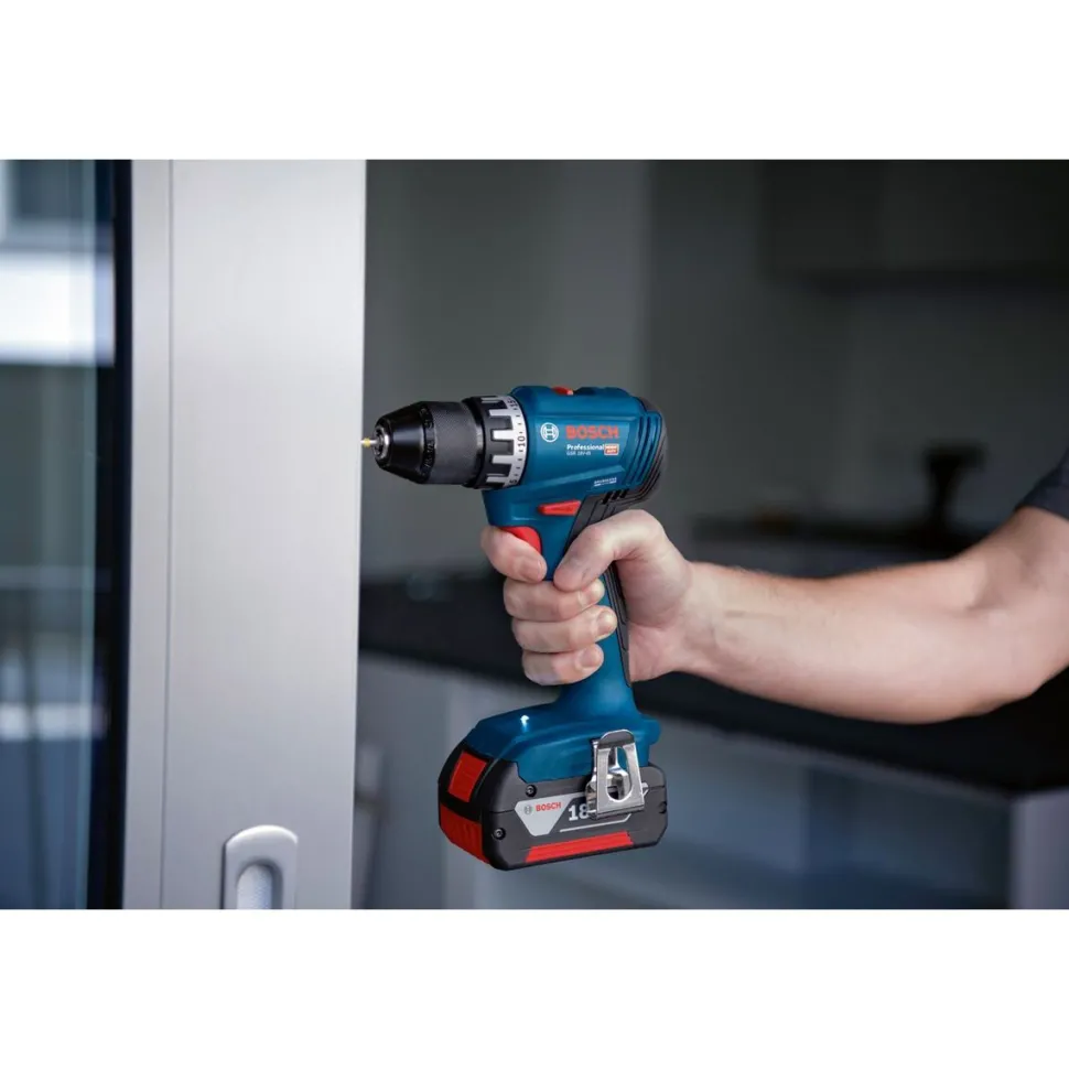 Akkuporakone Bosch Professional GRS 18V-45 18V 2x2,0 Ah akuilla + L-Boxx