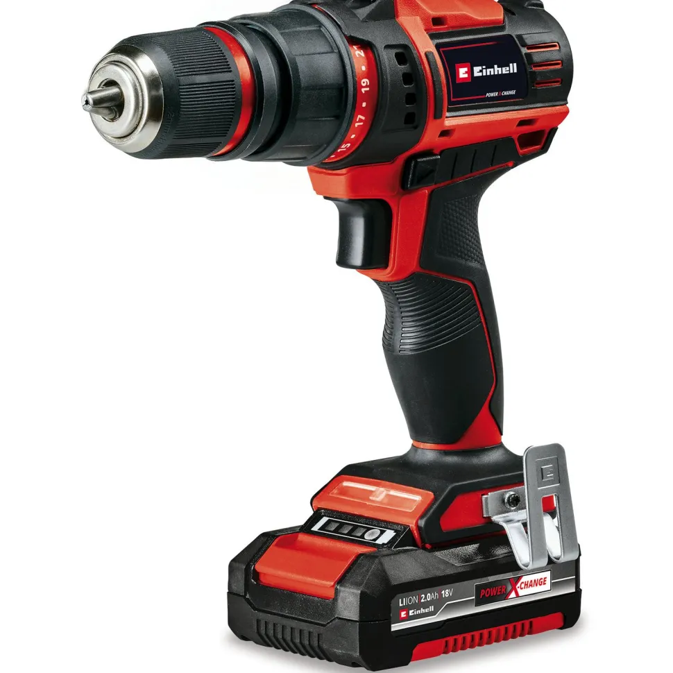 Akkuporakone Einhell PXC TE-CD 18/45 3X-Li +22 18V 2x2,0 Ah akuilla