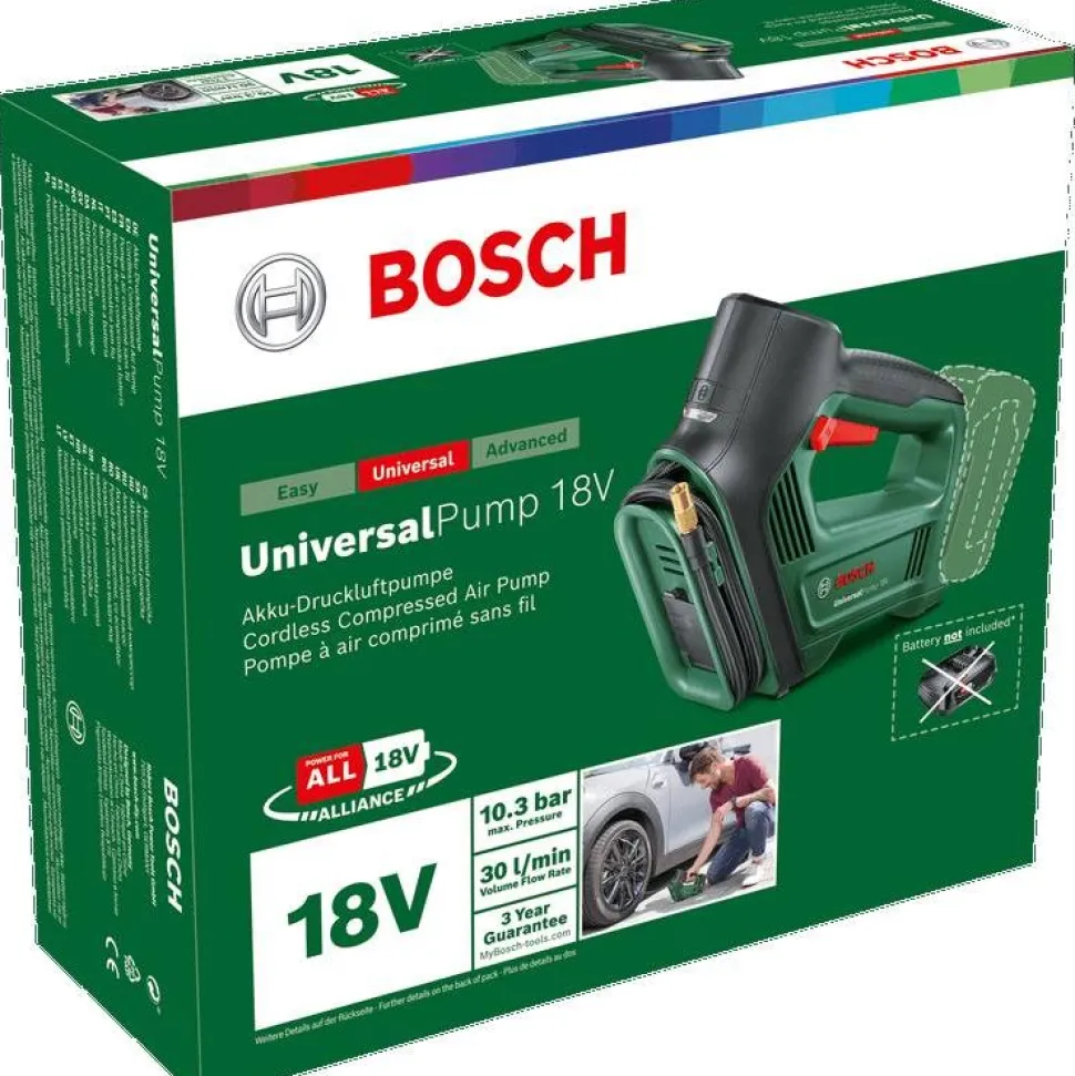 Akkupumppu Bosch UniversalPump Solo 18V ilman akkua