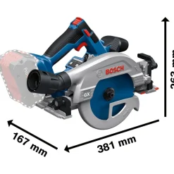 Akkupyörösaha Bosch Professional GKS 18V-57-2 GX Solo 18V ilman akkua + FSN 440 X