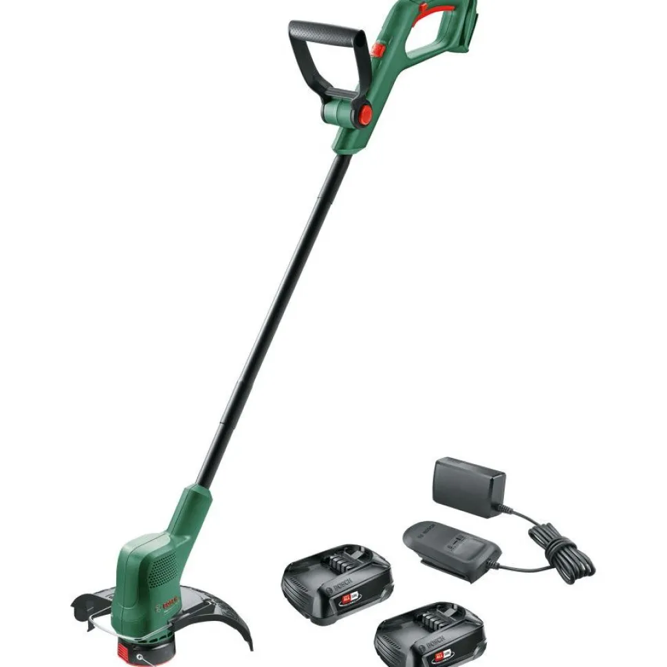 Akkutrimmeri Bosch EasyGrassCut 18-260 18V 2x2,0 Ah akuilla