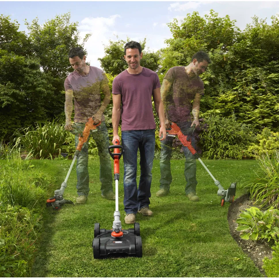 Akkutrimmeri 3-in-1 Black+Decker STC1820CM 18V Li-ion + ruohonleikkuualusta