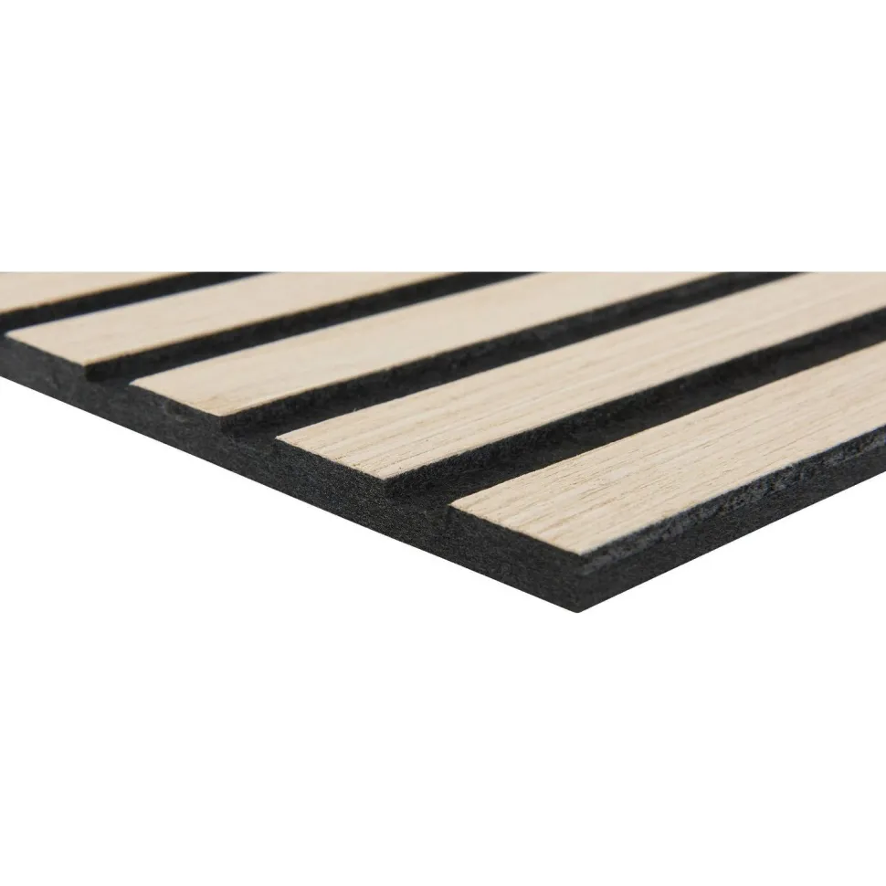 Akustiikkalevy Fibrotech Light acoustic, 9x605x2500mm, vaalea tammi, 5kpl/pkt