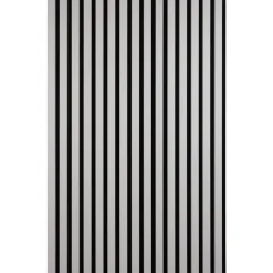 Akustiikkalevy Fog&Venø By Venø, 20x600x2400mm, mdf, vaaleanharmaa, musta huopa