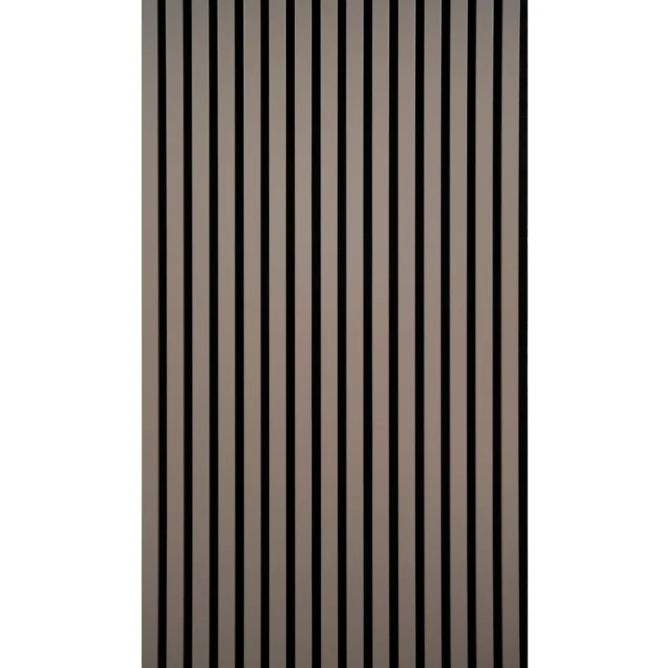 Akustiikkalevy Fog&Venø By Venø, 20x600x2400mm, mdf, hiekanvärinen, musta huopa