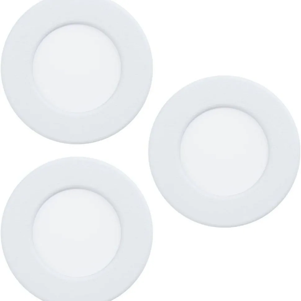 Alasvalosarja 3 x Eglo Fueva 6 LED CCT Ø8.6cm valkoinen