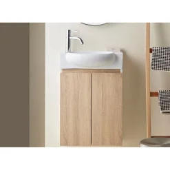Allaskaappi altaalla Bathco Furniture Tacna 50cm valkoinen/puu