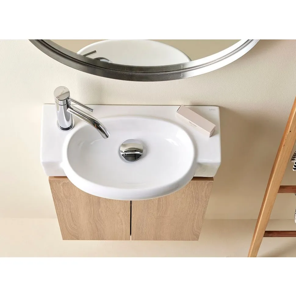 Allaskaappi altaalla Bathco Furniture Tacna 50cm valkoinen/puu