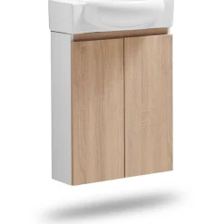 Allaskaappi altaalla Bathco Furniture Tacna 50cm valkoinen/puu