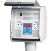 Alumiinipiharasia Fibox 2A2J1V_DAL, 2 x digitaalisella kellolla varustettua pistorasiaa