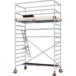 Alumiiniteline Tikli Jumbo 9900P, tasokorkeus 3.4m, 250x135cm