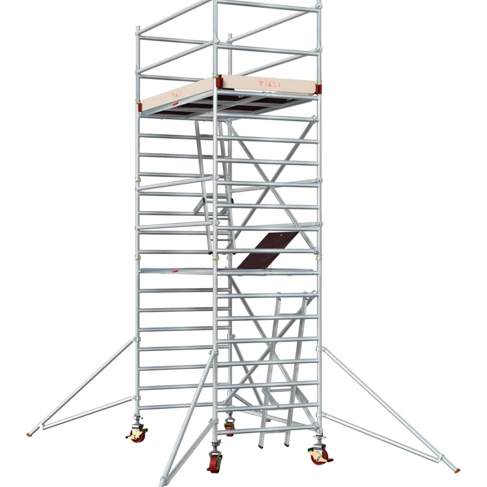 Alumiiniteline Tikli Jumbo 9900-4P, tasokorkeus 4.5m, 250x135cm