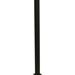 Alumiinitolppa 100 cm lasipaneelille Hortus multi, musta 108 cm