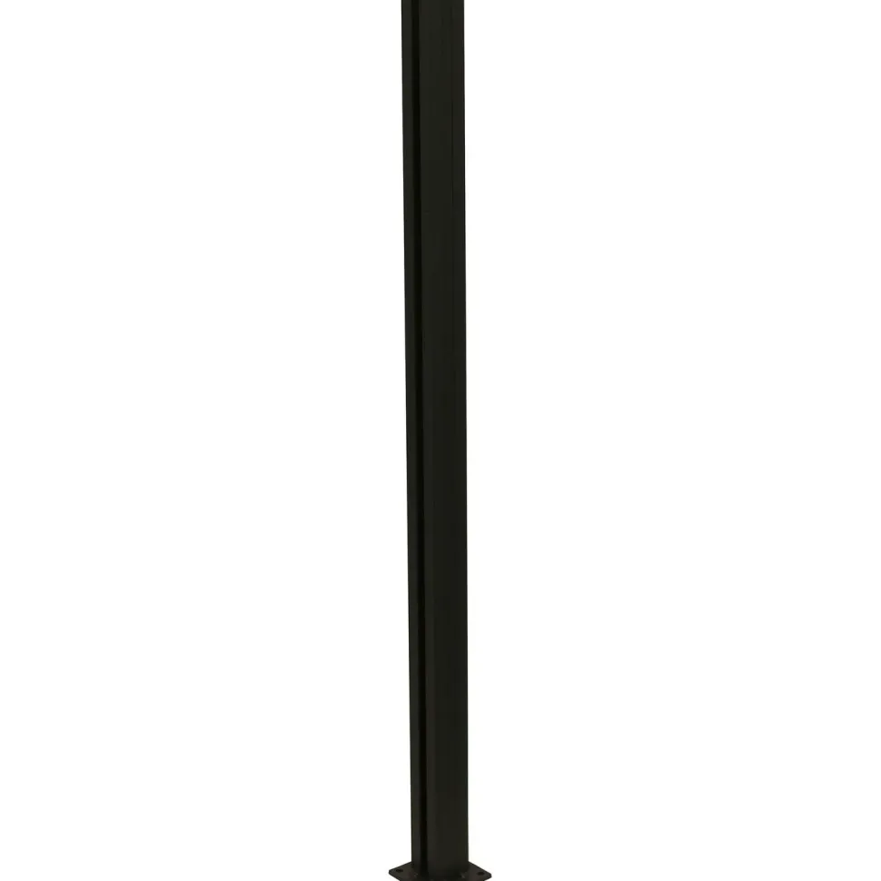 Alumiinitolppa 100 cm lasipaneelille Hortus multi, musta 108 cm
