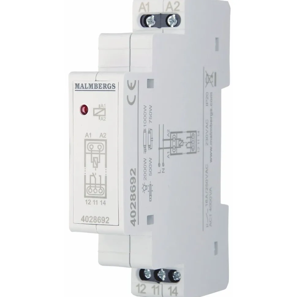 Apurele Malmbergs, 230V, 1-vaihto, 16A