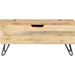 Arkkupöytä 90x40x45 cm täysi mangopuu