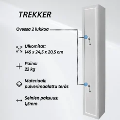 Asekaappi Trekker 3 asetta musta