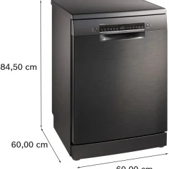 Astianpesukone Bosch Serie 4 SMS4EMC06E 60cm musta teräs