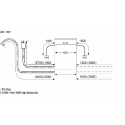 Astianpesukone Bosch SPU4HMS13E Serie 4, integroitava