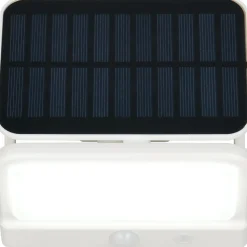 Aurinkokennoseinävalaisin Trio Viamao LED ladattava liike- ja hämärätunnistin 4000K valkoinen