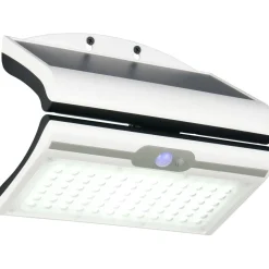 Aurinkokennoseinävalaisin Trio Macapa LED ladattava liike- ja hämärätunnistin 4000K valkoinen