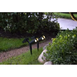 Aurinkokennovalaisin Star Trading Powerspot, 50x200x150mm, 2kpl, musta