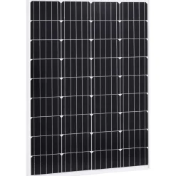 Aurinkopaneelit 2kpl, 100 W, yksikiteinen alumiini ja turvalasi