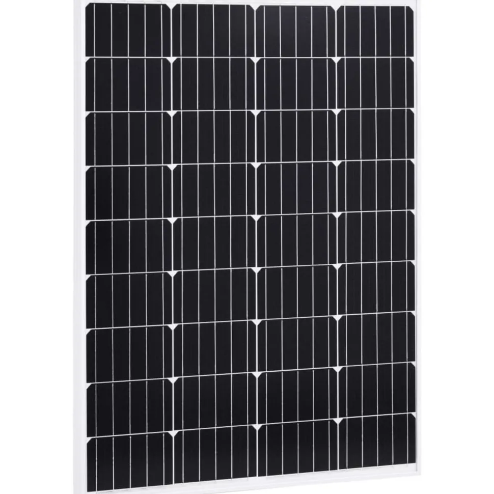Aurinkopaneelit 2kpl, 100 W, yksikiteinen alumiini ja turvalasi